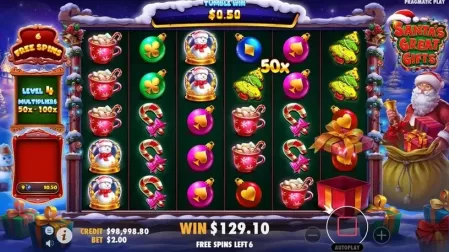 Santa's Great Gifts slot screenshot 7