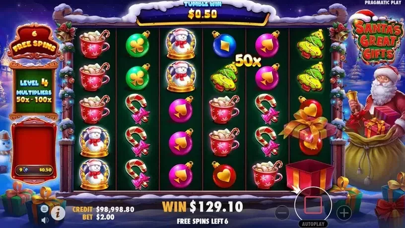 Santa's Great Gifts slot screenshot 7