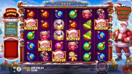 Santa's Great Gifts slot screenshot 4