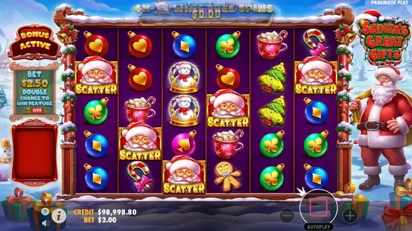Santa's Great Gifts slot screenshot 4