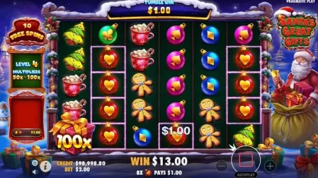 Santa's Great Gifts slot screenshot 6