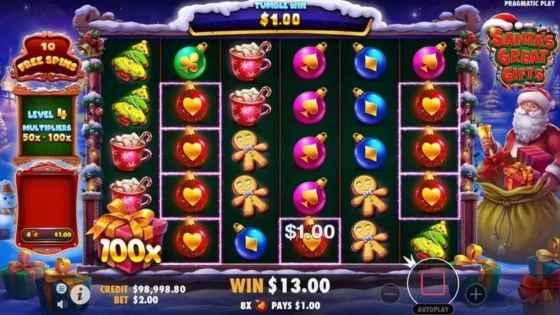 Santa's Great Gifts slot screenshot 6
