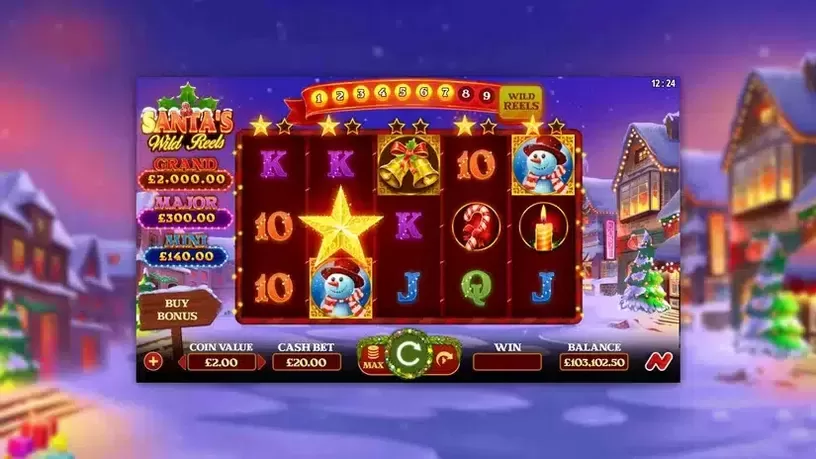 Santa's Wild Reels slot screenshot 1