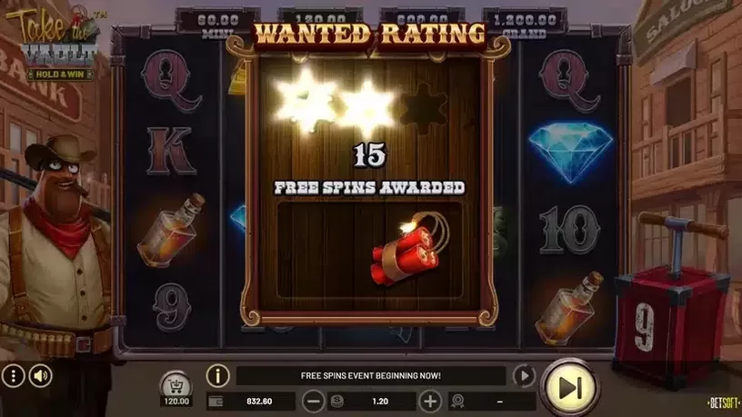 Take The Vault – HOLD & WIN slot screenshot 2