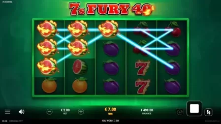 7s Fury 40 slot screenshot 2