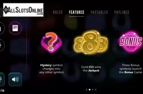 Features. 888 Deluxe from Woohoo