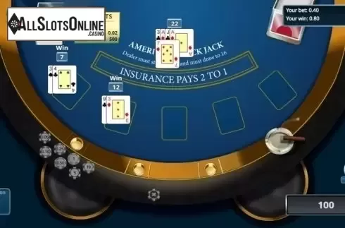 Game Screen 3. American Blackjack (Novomatic) from Novomatic