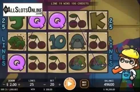 Win Screen. Artist Studio from KA Gaming