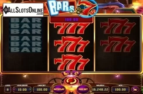 Win Screen. BARs and 7s from Wazdan