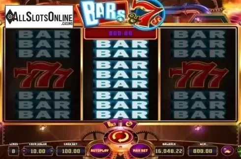 Win Screen. BARs and 7s from Wazdan