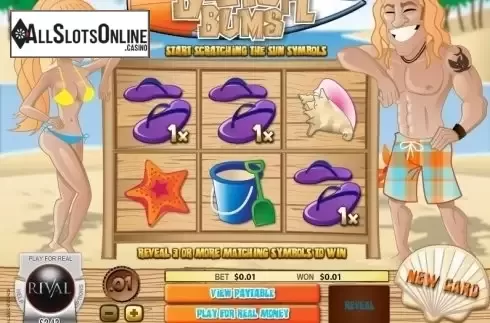 Screen3. Beach Bums Scratch and Win from Rival Gaming