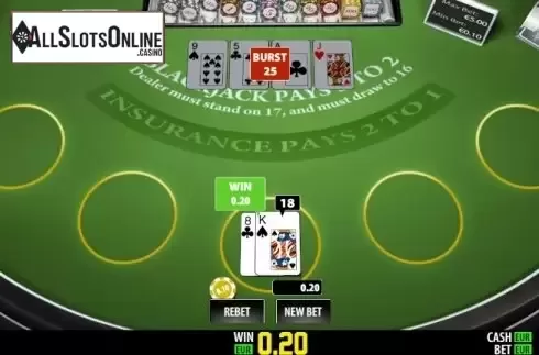 Win screen 2. BlackJack (World Match) from World Match