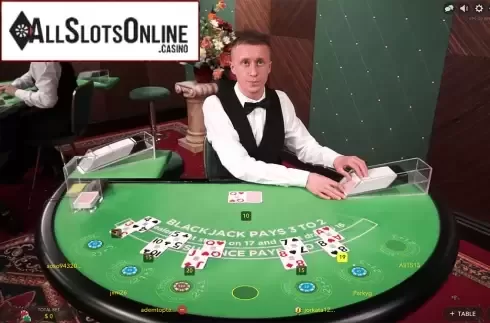 Game Screen. Blackjack C (Evolution Gaming) from Evolution Gaming