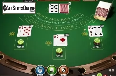 Game Screen. Blackjack Professional Series High Limit from NetEnt
