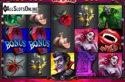 Reel Screen. Bloody Vampire from Octavian Gaming