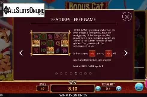 Free Games screen