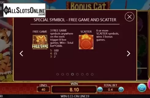 Special symbols screen