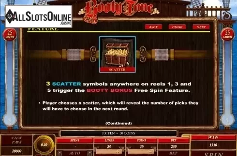 Screen4. Booty Time from Microgaming