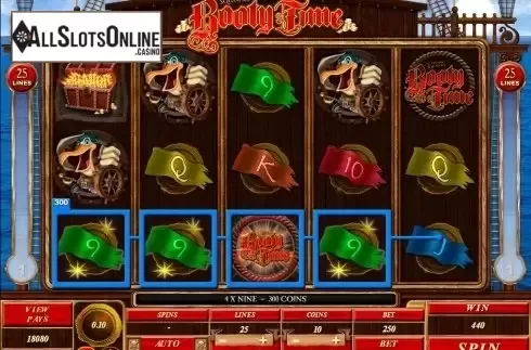 Screen9. Booty Time from Microgaming