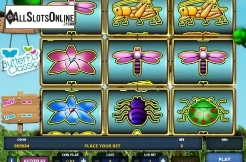 Screen 1. Butterfly Classic from Zeus Play