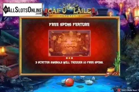 Start Screen. Caifu Laile from ReelNRG