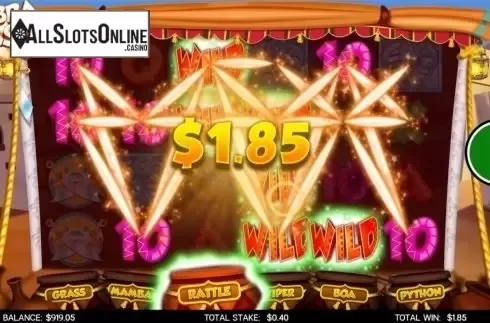 Win Screen. Cobra Cash from CORE Gaming