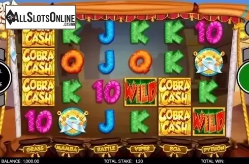 Reel Screen. Cobra Cash from CORE Gaming