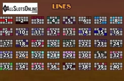 Paytable 1. Cowboys from KA Gaming
