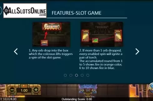 Features screen