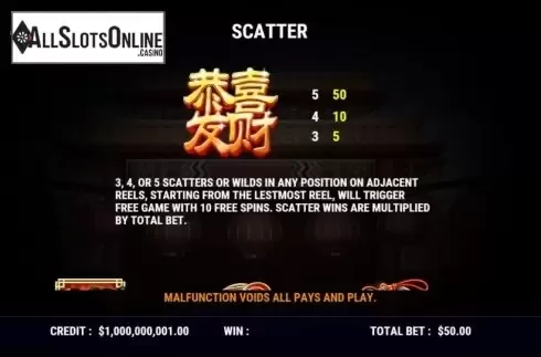 Features 2. Crazy Rich Year from Slot Factory