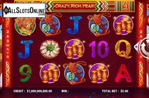 Reel Screen. Crazy Rich Year from Slot Factory