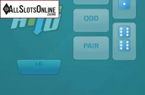 Game screen. Dice Hi Lo (PG Soft) from PG Soft