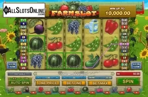 Win Screen . Farm Slot from GamesOS