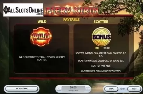 Features 1. Fiery Kirin from 2by2 Gaming