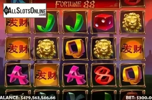Reel Screen. Fortune 88 from Mobilots