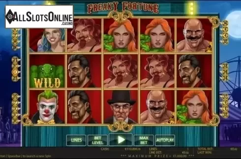 Game reels. Freaky Fortune HD from World Match