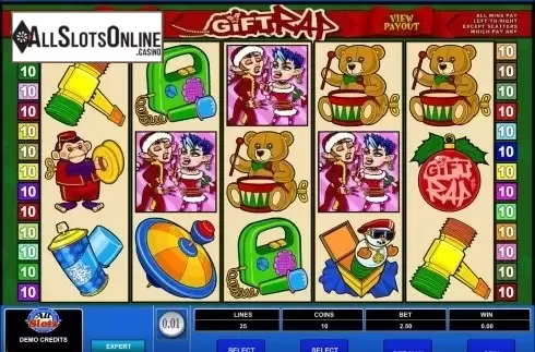 Screen3. Gift Rap from Microgaming