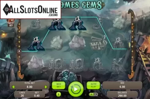 Win Screen. Gnomes' Gems from Booongo