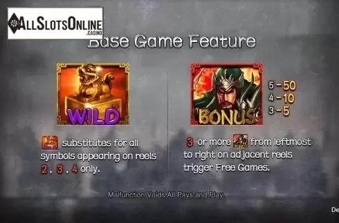 Features. God of War from CQ9Gaming