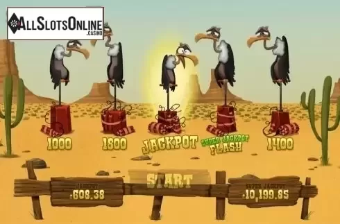 Jackpot flash feature animation screen . Gold Rush (Magnet Gaming) from Magnet Gaming