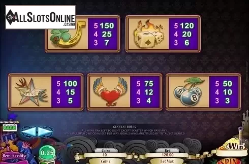 Screen6. Hot Ink from Microgaming