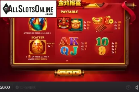 Paytable 1. Jin Ji Bao Xi (Skywind Group) from Skywind Group