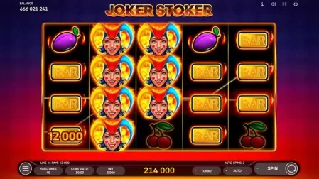 Joker Stoker slot screenshot 2