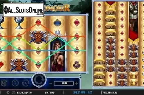 Win screen. King's Honour from Barcrest