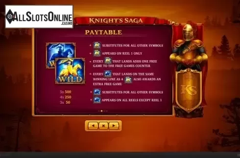 Features. Knight's Saga from Skywind Group