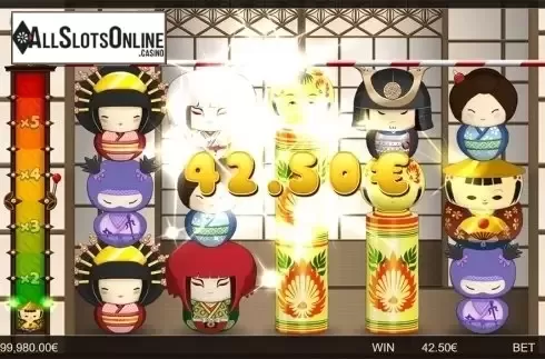 Wild win screen. Kokeshi from Gamatron