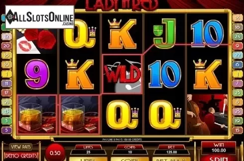 Screen7. Lady in Red from Microgaming