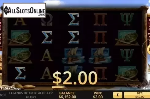 Win screen 2. Legends of Troy 2 from High 5 Games