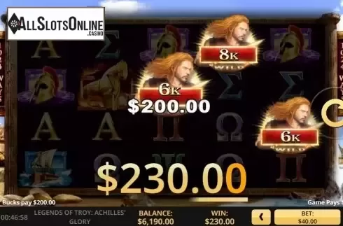 Win screen 1. Legends of Troy 2 from High 5 Games