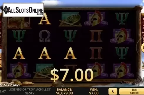 Win screen 3. Legends of Troy 2 from High 5 Games